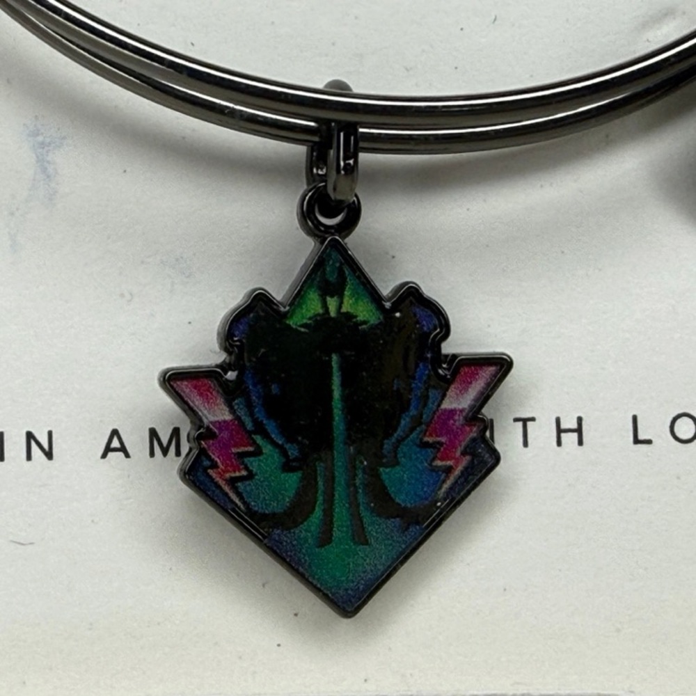 Disney parks x Alex and ani sleeping beauty maleficent handle bracelet NWT